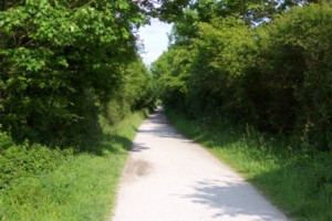 Off into the distance, without a soul in sight.